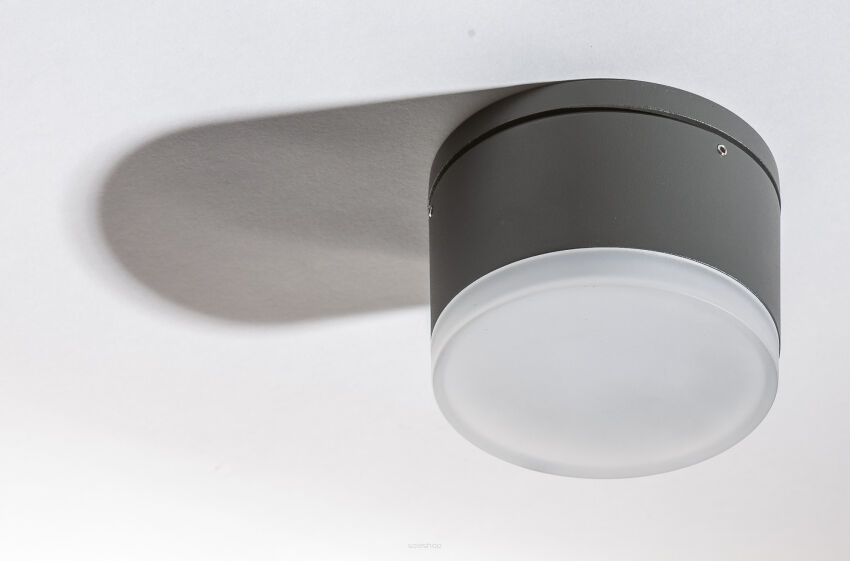 Oprawa natynkowa APULIA R DGR AZ4335 Azzardo wysokość 7.4 cm szara IP54