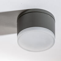 Oprawa natynkowa APULIA R DGR AZ4335 Azzardo wysokość 7.4 cm szara IP54