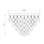 Lampa sufitowa PARDO niebanalny plafon nadający charakteru wnętrzu 18366 ZUMALINE - 3