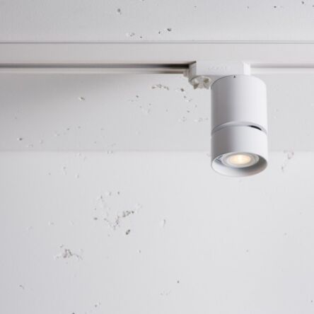 Reflektor Geit Mini Adaptor 3F Labra  7.0313  do stosowania na szynie różne kolory wykończenia źródło światła żarówka GU10 techniczna okrągłe kształty 