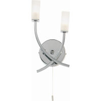 Kinkiet HAVANA chrom/biały ENDON LIGHTING 146-2CH 