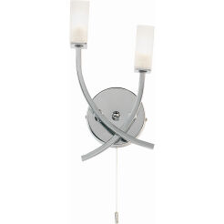 Kinkiet HAVANA chrom/biały ENDON LIGHTING 146-2CH 