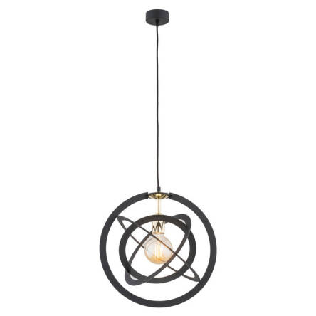 Lampa wisząca KOPERNIK 4027 Argon CZARNA Kosmiczna śr. 39 cm 