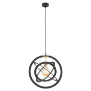 Lampa wisząca KOPERNIK 4027 Argon CZARNA Kosmiczna śr. 39 cm 