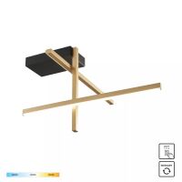 22008C3-BK/GD EDGE LAMPA SUFITOWA CZARNO-ZŁOTA ZUMALINE