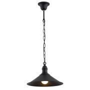 Lampa wisząca ERBA 631 Argon Czarna metalowa stożek