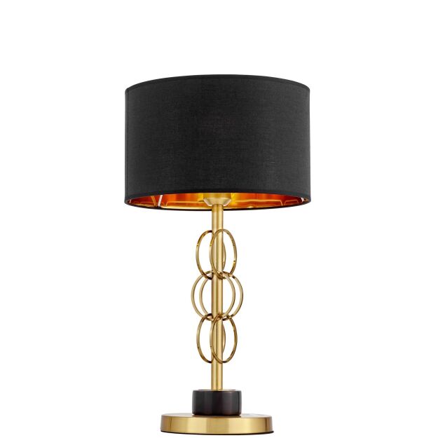 Lampa stołowa AZZARIA LDT 5523 (MD+BK) Lumina Deco mosiądz czarny