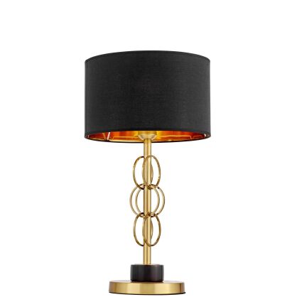 Lampa stołowa AZZARIA LDT 5523 (MD+BK) Lumina Deco mosiądz czarny
