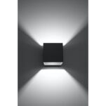 Kinkiet QUAD lampa ścienna ANTRACYT nowoczesna MINIMALISTYCZNA  KOSTKA idealna do salonu sypialni - 3