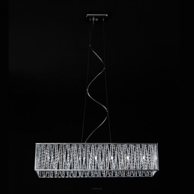 Lampa wisząca Vanessa P0282-07L-F4QL Italux Elegancka z kryształkami