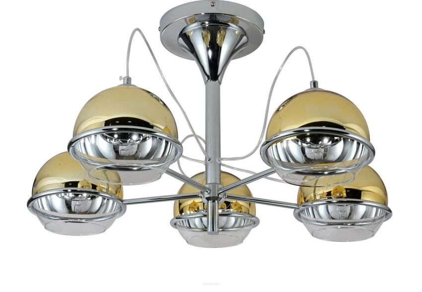 Lampa sufitowa VERONI LDC 1029-5 (GD) Lumina Deco złota 5x G9 