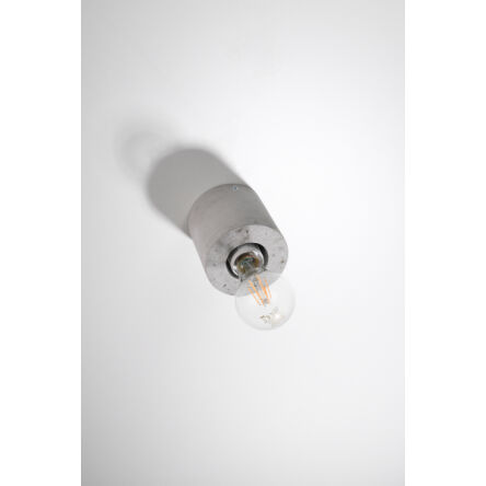 PLAFON SALGADO BETON LAMPA SUFITOWA BETONOWY WALEC MINIMALISTYCZNA W STYLU INDUSTRIALNYM NOWOCZESNA