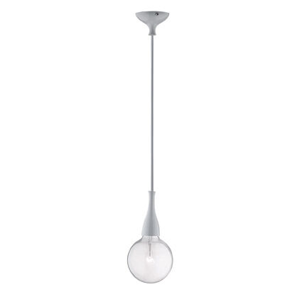 Lampa wisząca Minimal SP1 Ideal Lux  009360 metalowa oprawa wykończona w chromie lakierowanym na kolor biały