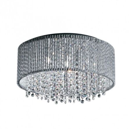 Plafon Anabella C0207-07D-B5QL Italux chrom styl pałacowy elegancki okrągły