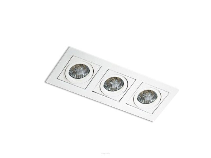 Lampa sufitowa wpuszczana nowoczesna biały Paco 3 AZzardo GM2301 WH, AZ0802