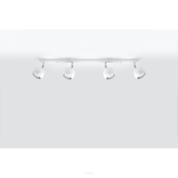 PLAFON OCULARE 4L Biały  SOLLUX  Lampa Ścienna NOWOCZESNY stal  SL.0441 metalowa lampa  SOLLUX LIGHTING