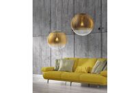 Lampa wisząca IRIS 20 AZ 3108 nowoczesna elegancka szklany klosz w kolorze miedzi - 2