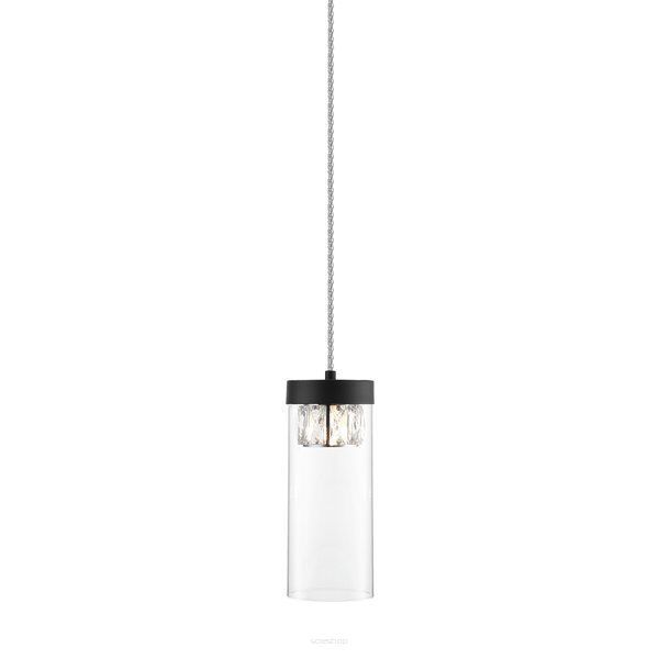 LAMPA WISZĄCA GEM PENDANT P0389-01D-P7AC ZUMA LINE Szklany transparentny klosz NOWOCZESNA