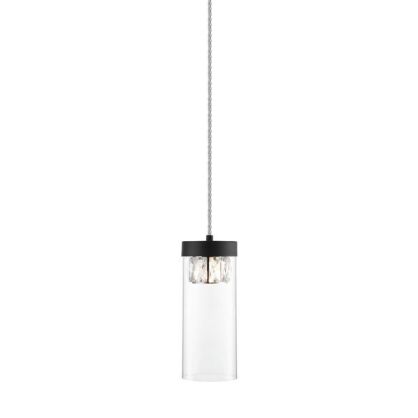 LAMPA WISZĄCA GEM PENDANT P0389-01D-P7AC ZUMA LINE Szklany transparentny klosz NOWOCZESNA