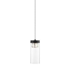 LAMPA WISZĄCA GEM PENDANT P0389-01D-P7AC ZUMA LINE Szklany transparentny klosz NOWOCZESNA