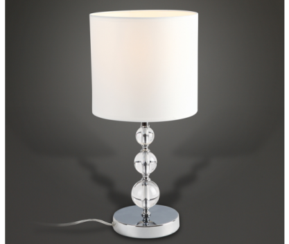 Lampa stołowa Elegance T0031 Maxlight biała kule szklane nowoczesna elegancka