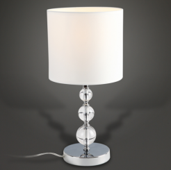 Lampa stołowa Elegance T0031 Maxlight biała kule szklane nowoczesna elegancka