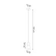 Lampa wisząca QUBIC SL.0964 Sollux Lighting drewno beton E27 - 2