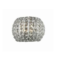 Kinkiet Sophia AZzardo AZ2520 biżuteryjny półkole kryształki