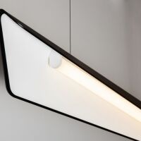 Lampa wisząca Wave Max Superior ZW Labra  5.1188 ma kształt fali różne kolory wykończenia źródło światła LED techniczna