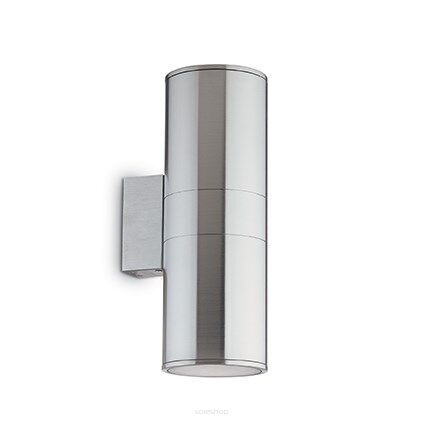 Kinkiet Gun AP2 BIG Ideal Lux  033020  aluminiowy korpus o wykończeniu szczotkowanym w kolorze aluminum świeci góra-dół
