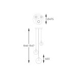 P0428-03L-F4AC ENCELADUS LAMPA WISZĄCA CHROME ZUMALINE - 3