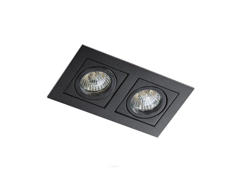 Lampa sufitowa wpuszczana nowoczesna czarna Paco 2 AZzardo GM2201 BK AZ0800