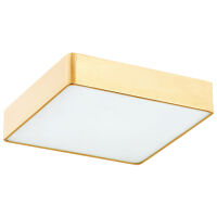 Plafon ATLANTIS 4050 Argon Kwadrat 25 cm mosiądz LED