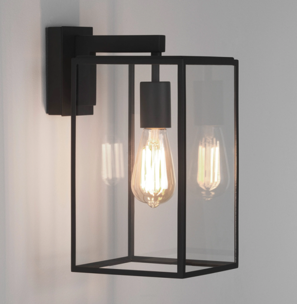 Kinkiet BOX LANTERN 350 CZARNY Z FAKTURĄ ASTRO 1354004