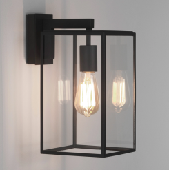 Kinkiet BOX LANTERN 350 CZARNY Z FAKTURĄ ASTRO 1354004