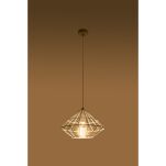 Lampa wisząca  Umberto biała SL.0293 Loftowa Nowoczesna   klosz z metalu druciany - 2