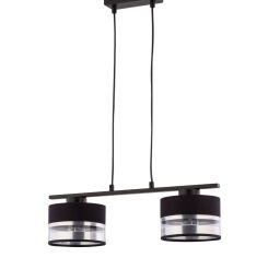 Lampa wisząca SOFIA 2 SIGMA 32166 CZARNA SREBRNA