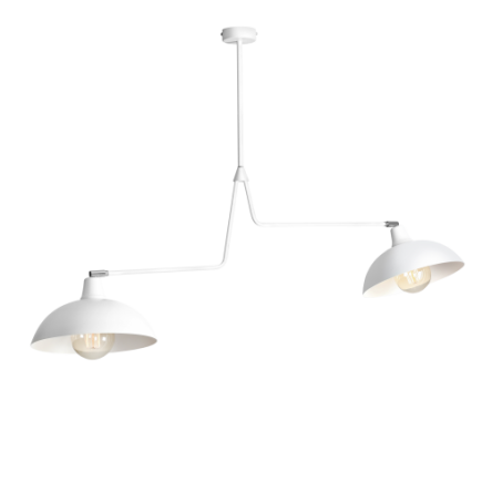 Lampa sufitowa ESPACE 2 WHITE biała ALDEX 1036H 