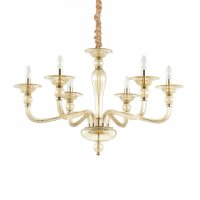 Lampa wisząca Żyrandol Danieli SP6 159942  NOWOCZESNY IP20 E27 metal Ideal Lux OPRAWA W STYLU KLASYCZNYM