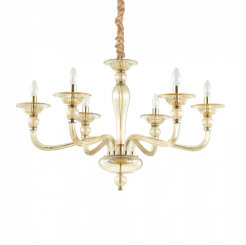 Lampa wisząca Żyrandol Danieli SP6 159942  NOWOCZESNY IP20 E27 metal Ideal Lux OPRAWA W STYLU KLASYCZNYM