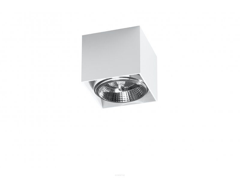 Plafon BLAKE  LAMPA TECHNICZNA NATYNKOWA BIAŁĄ KOSTKA  NOWOCZESNA SL.0698 SOLLUX