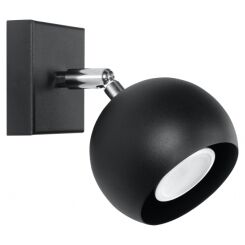 Kinkiet OCULARE Czarny  SOLLUX  Lampa Ścienna NOWOCZESNY stal  SL.0443 metalowa lampa  SOLLUX LIGHTING