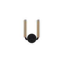 Kinkiet z dwoma źródłami światła,czarny ze złotymi elementami black-brass Stalactite II Nowodvorski lighting 9055