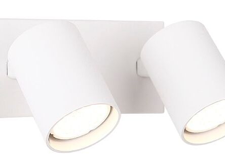 Kinkiet TOP II W0220 MAXlight Wykonany z metalu wykończony w kolorze białym 2 źródła światła GU10