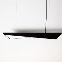 Lampa wisząca Wave Max Minimal ZW Labra  5.1177 ma kształt fali posiada wbudowane źródło światła LED techniczna różne kolory wykończenia