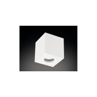 Lampa sufitowa natykowa LAGO BIANCO IP44 ORLICKI DESIGN   techniczna biała kostka 9 cm źródło GU10  IP44