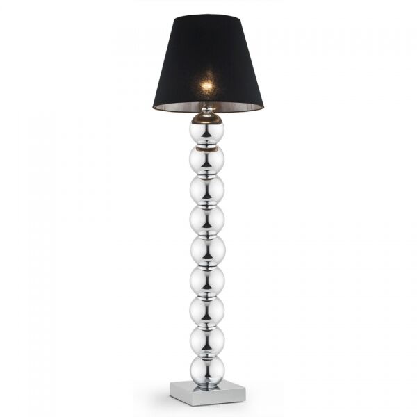Lampa podłogowa FUDŻI 3657 Argon Gustowna 174 cm chrom + czarny