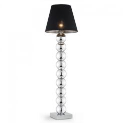 Lampa podłogowa FUDŻI 3657 Argon Gustowna 174 cm chrom + czarny