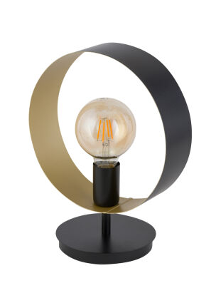 Lampa stołowa HAPPY 50278 Sigma czarno-złota obręcz