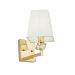 Kinkiet MONTERO W1 LUMINA DECO LDW 1249-1 (GD+WT) Klasyczny elegancki złoty - 3